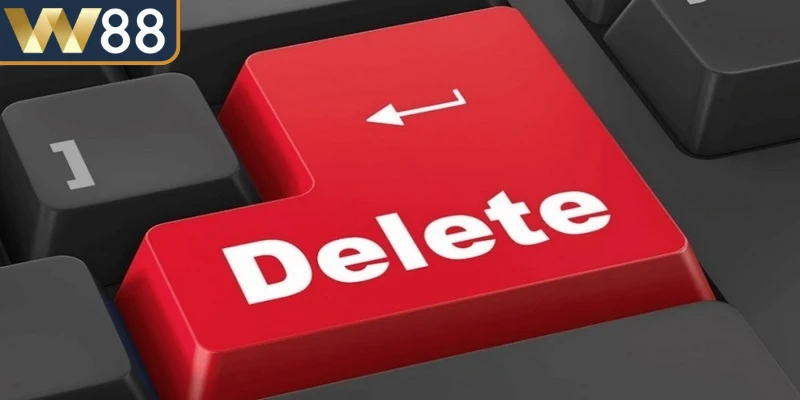 Hủy các giao dịch đang chờ xử lý trước khi thực hiện cách xoá tài khoản W88