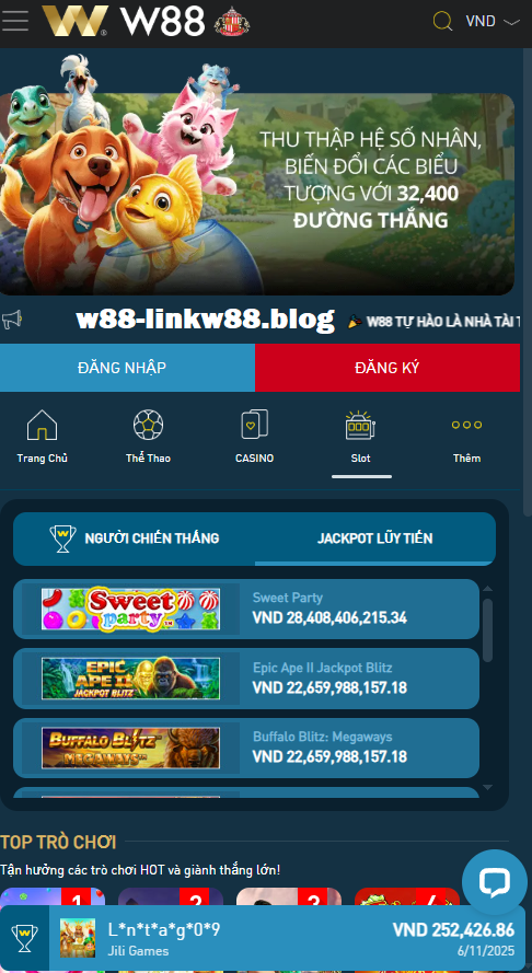 Sử dụng w88 mobile