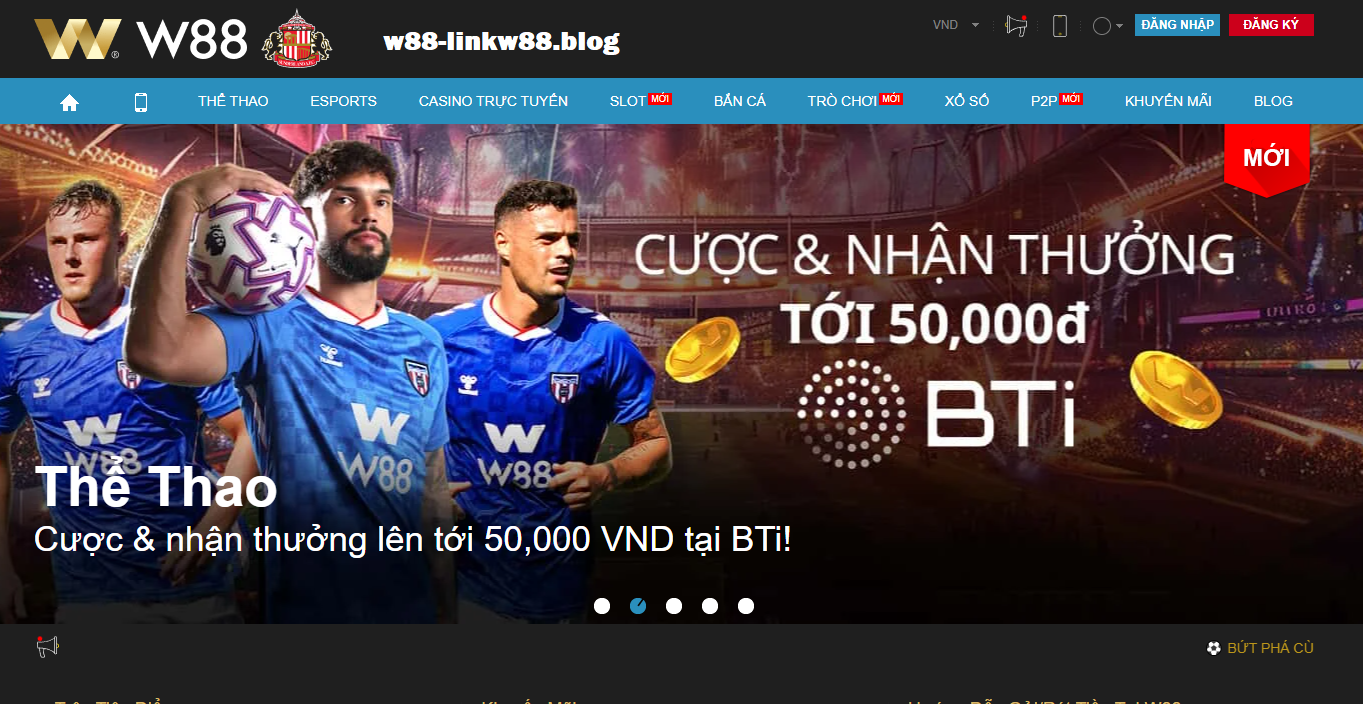 Trang chủ của W88